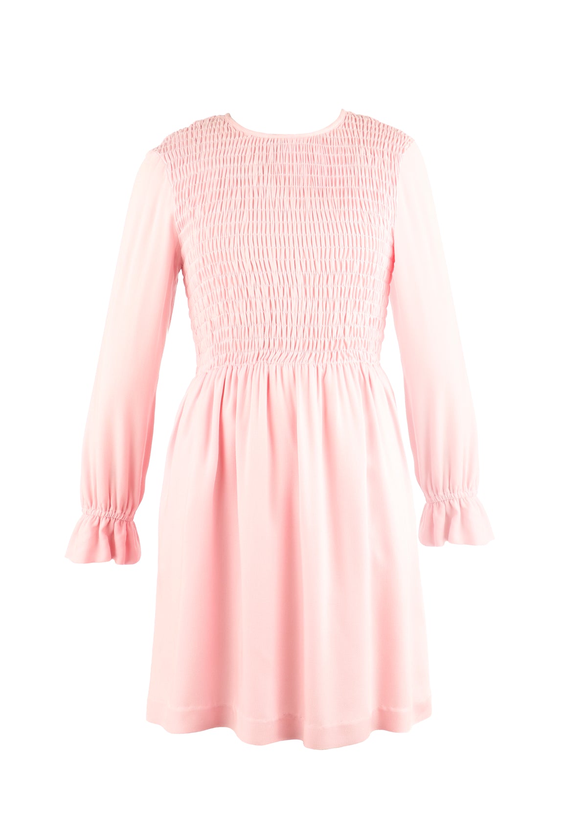 The Carla Shirred Dress - Pink