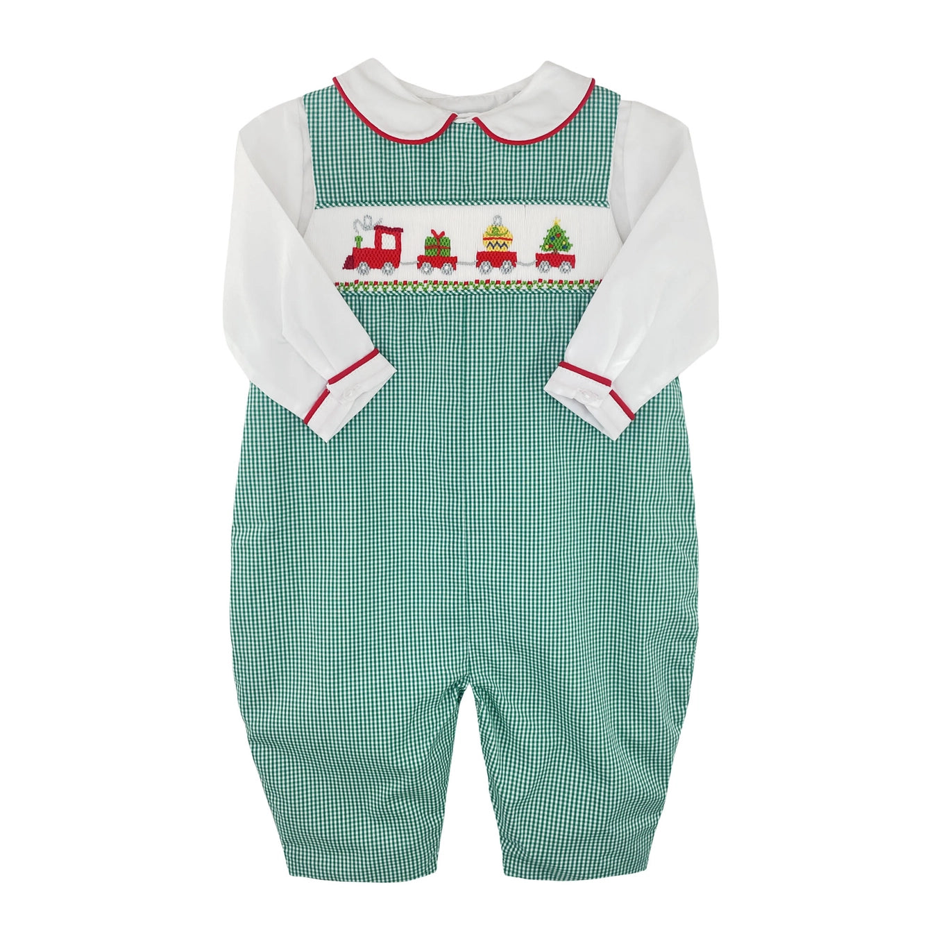 Christmas Train Smocked Longall