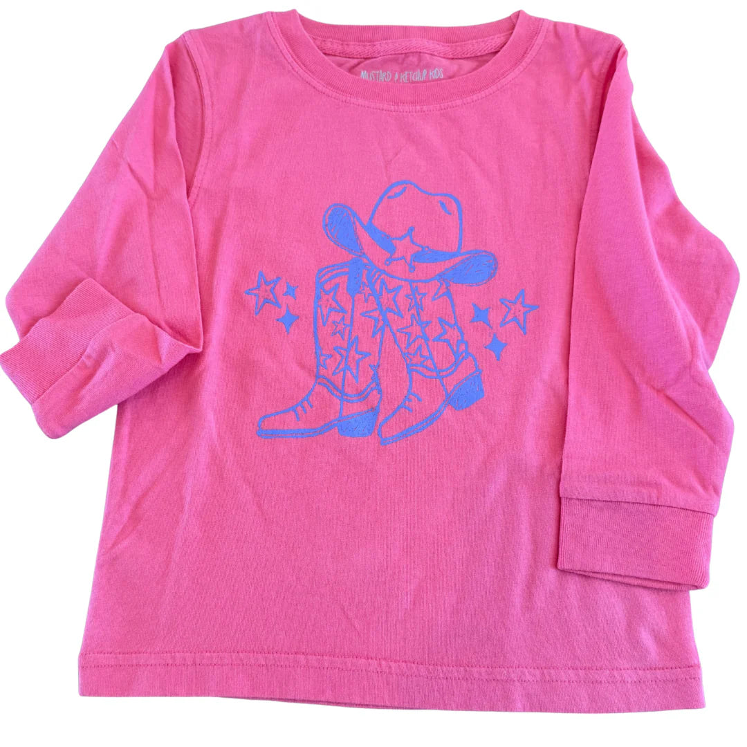 Pink Cowgirl Boots Era T-Shirt