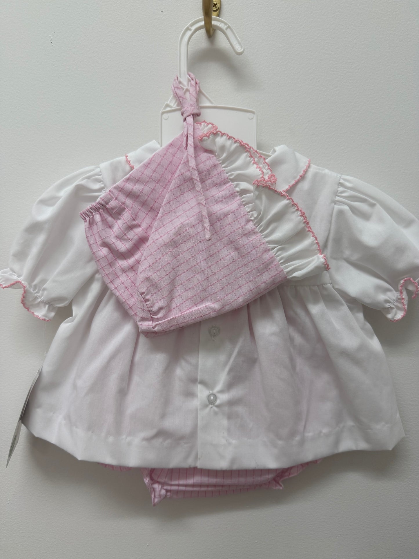 Pink Bunny Diaper Set