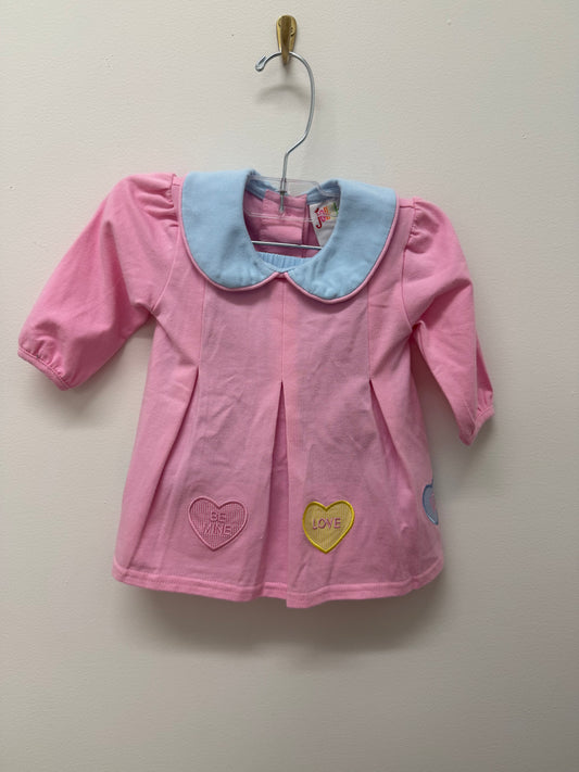 Conversation Hearts Pleat Bloomer Set