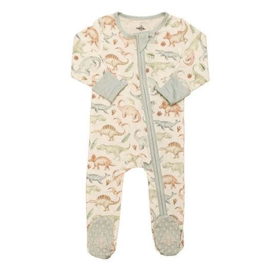 Dino Bamboo Zip Romper
