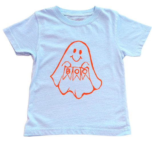 Light Blue BOO Ghost T-Shirt
