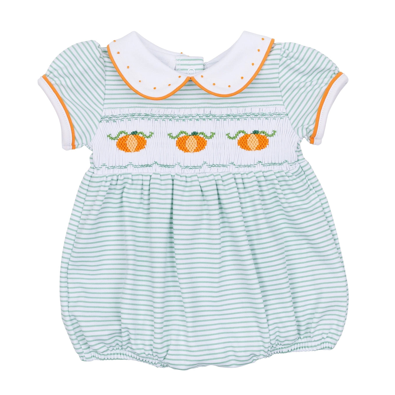 Lil' Pumpkin Smocked Girl Bubble