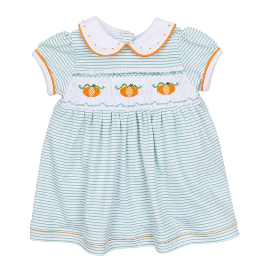 Lil' Pumpkin Smocked Toddler Dress