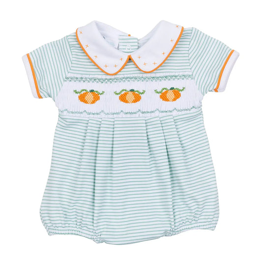 Lil' Pumpkin Smocked Boy Bubble