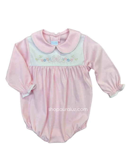 Pink Bow Knit L/S Bubble