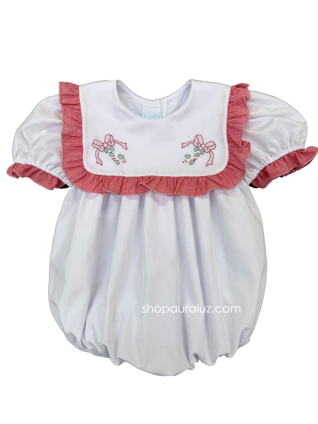 Christmas Bow Girl Bubble