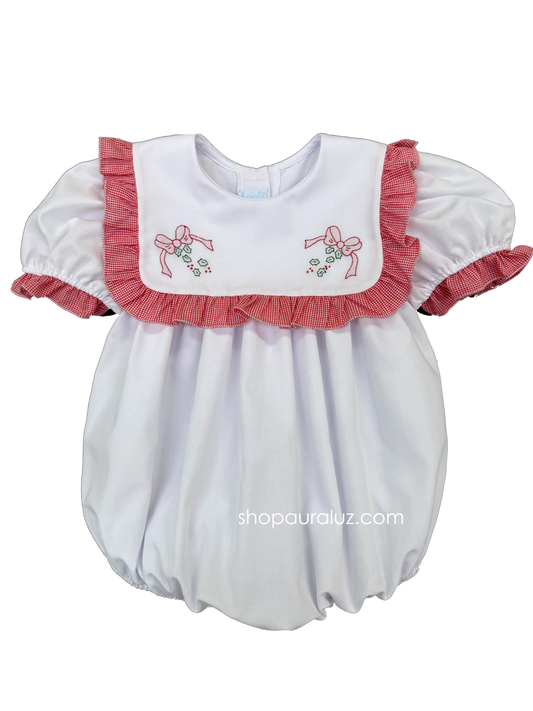 Christmas Bow Girl Bubble