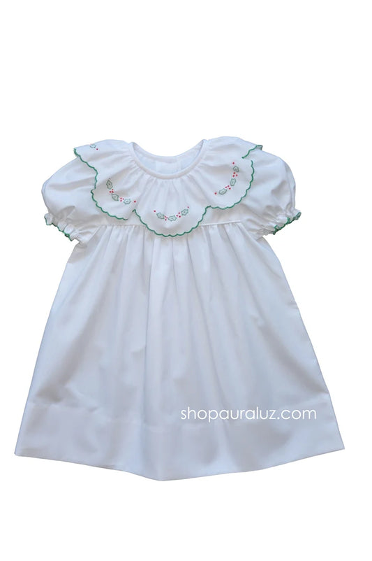 auraluz christmas dress AURALUZ NEWBORN LONG DAY GOWN CHRISTMAS