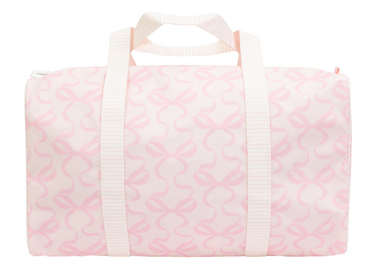 Duffle Bag - Bows on Pink
