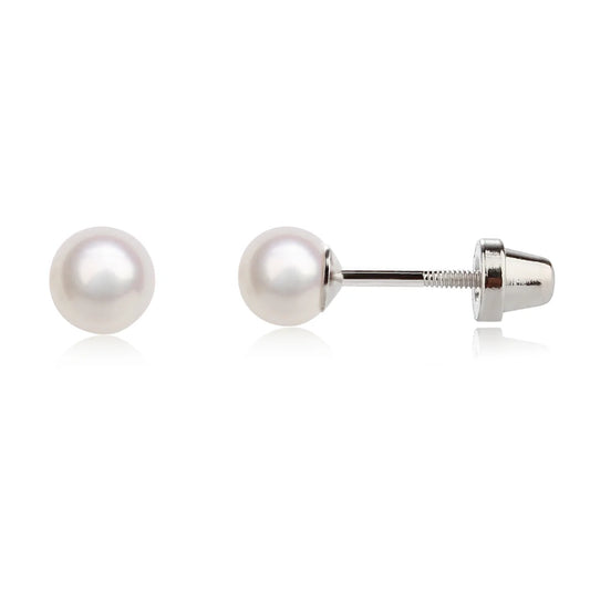 Sterling Silver Pearl Earrings