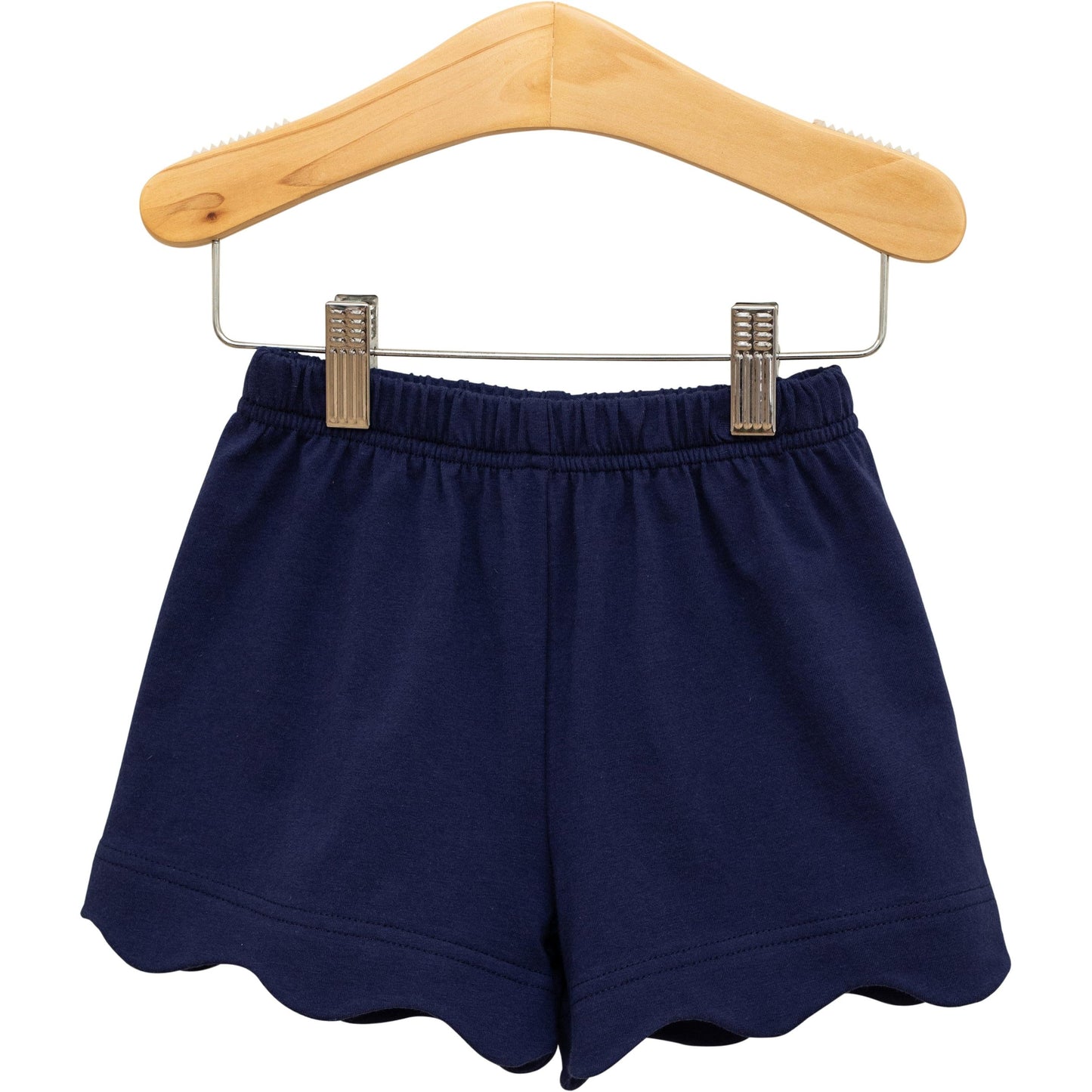 Scalloped Shorts- Navy