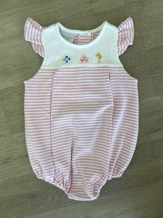 Pink Stripe Sea Creatures Bubble