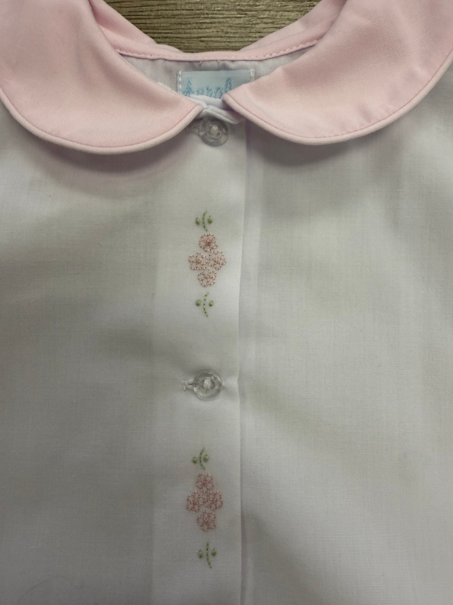 White/Pink Flower Diaper Set