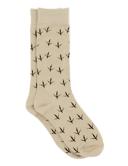 Lucky Duck Socks - Turkey Tracks