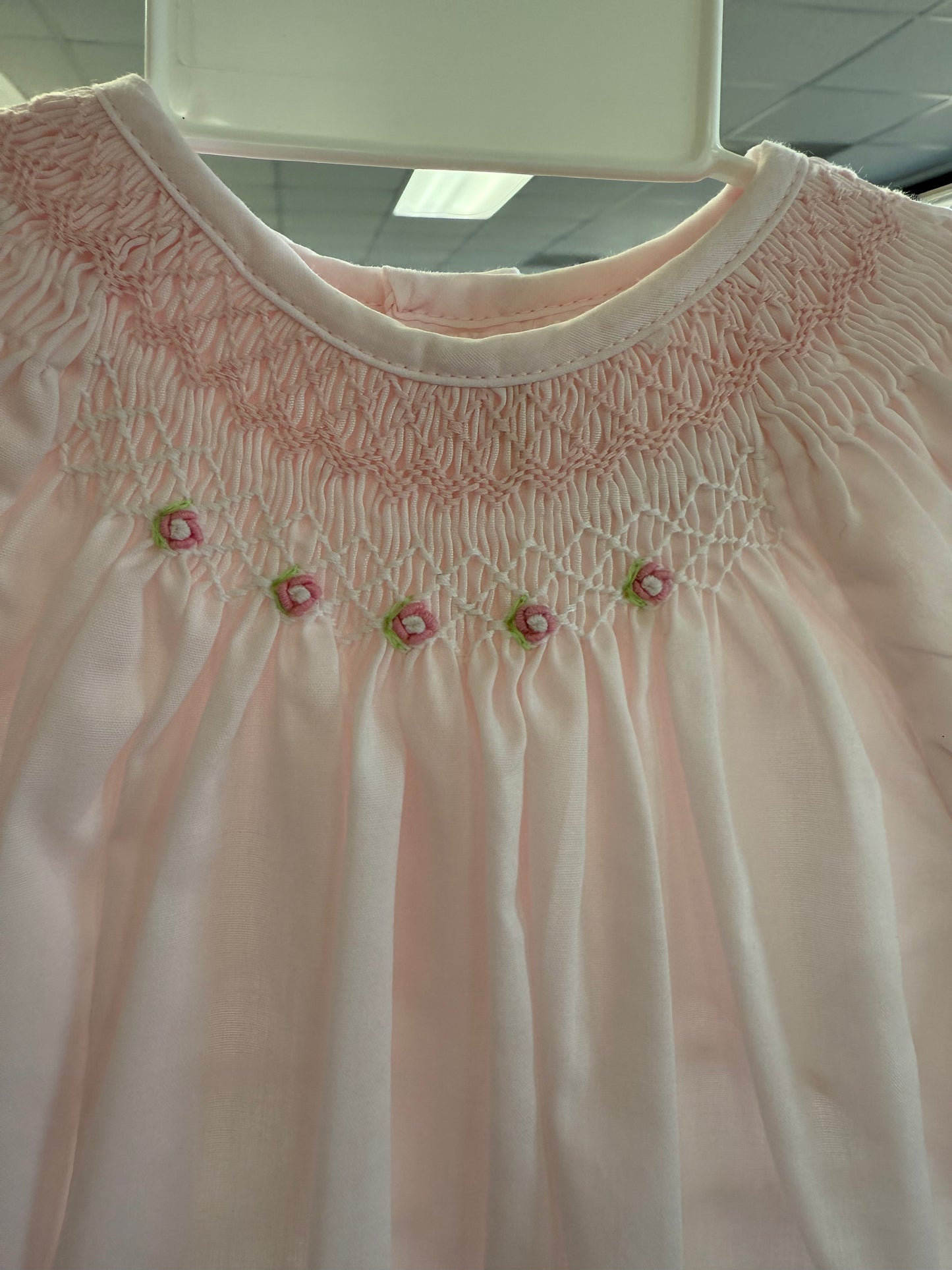 Pink Smocked Bubble