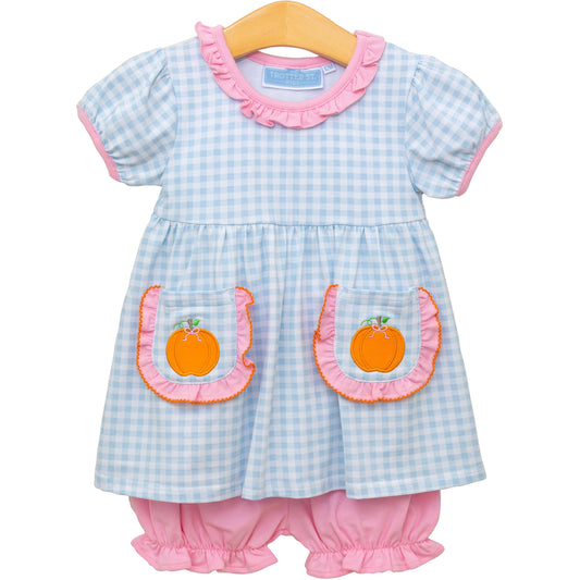 Pumpkin SS Bloomer Set