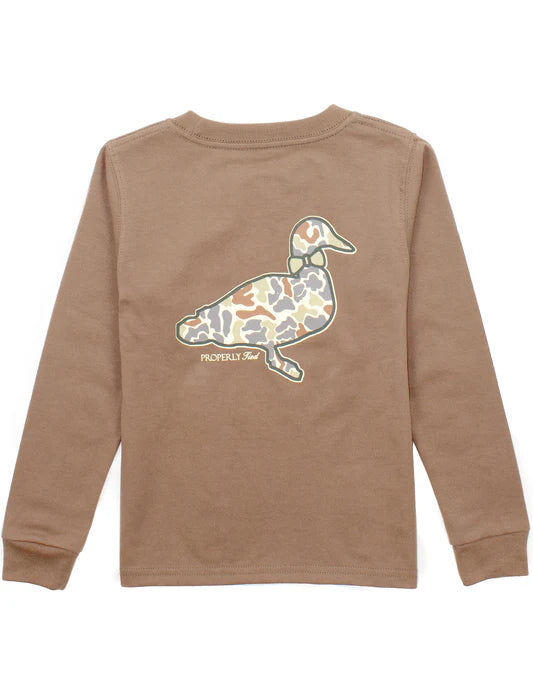 Field Camo Logo Long Sleeve Tee