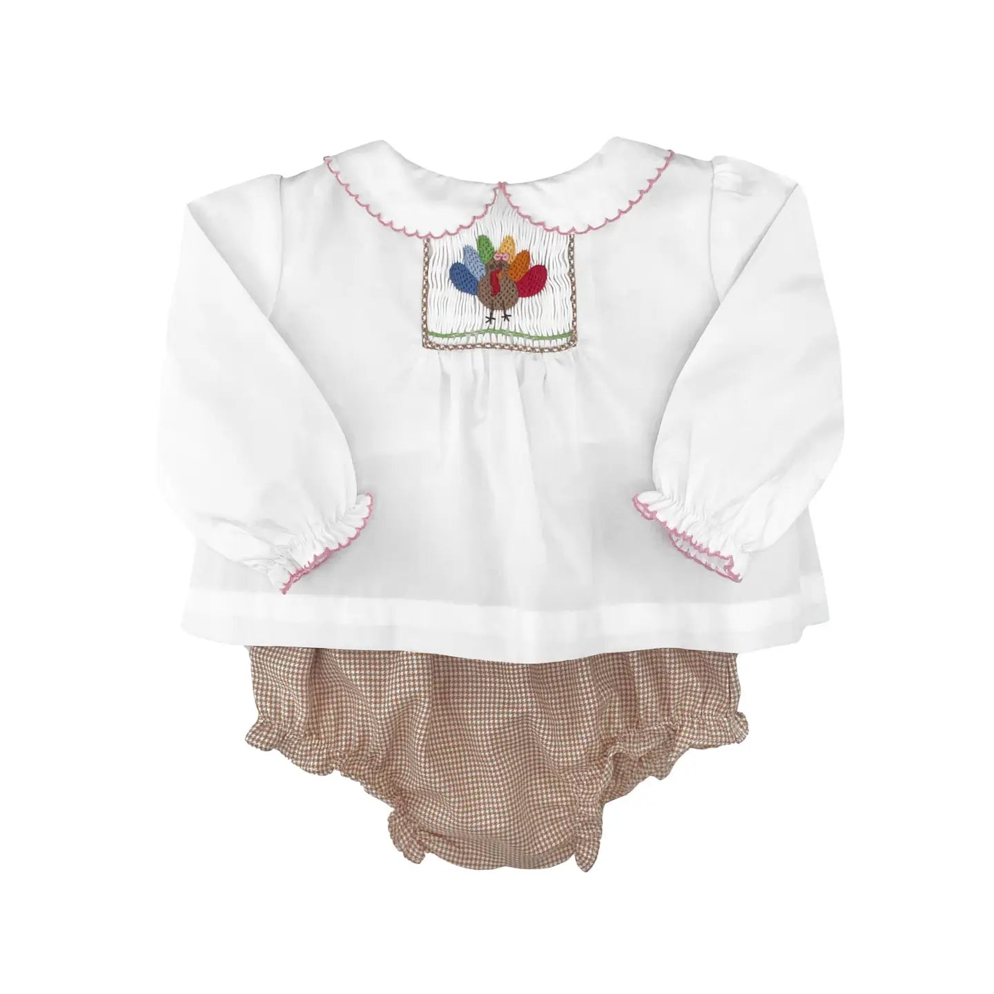 Turkey Smocked Diaper Set