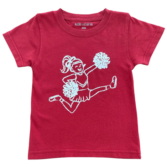 Crimson/White Cheerleader T-Shirt