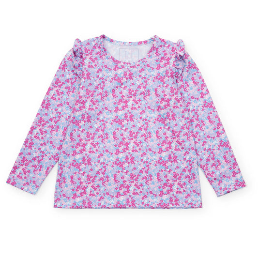 Mia LS Performance Top - Preppy Petals