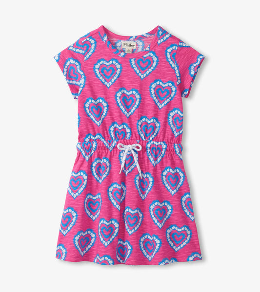 Heart Burst Short Sleeve Dress