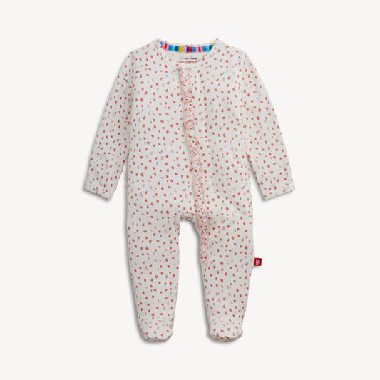 Apple Blossom Ruffle Modal Footie