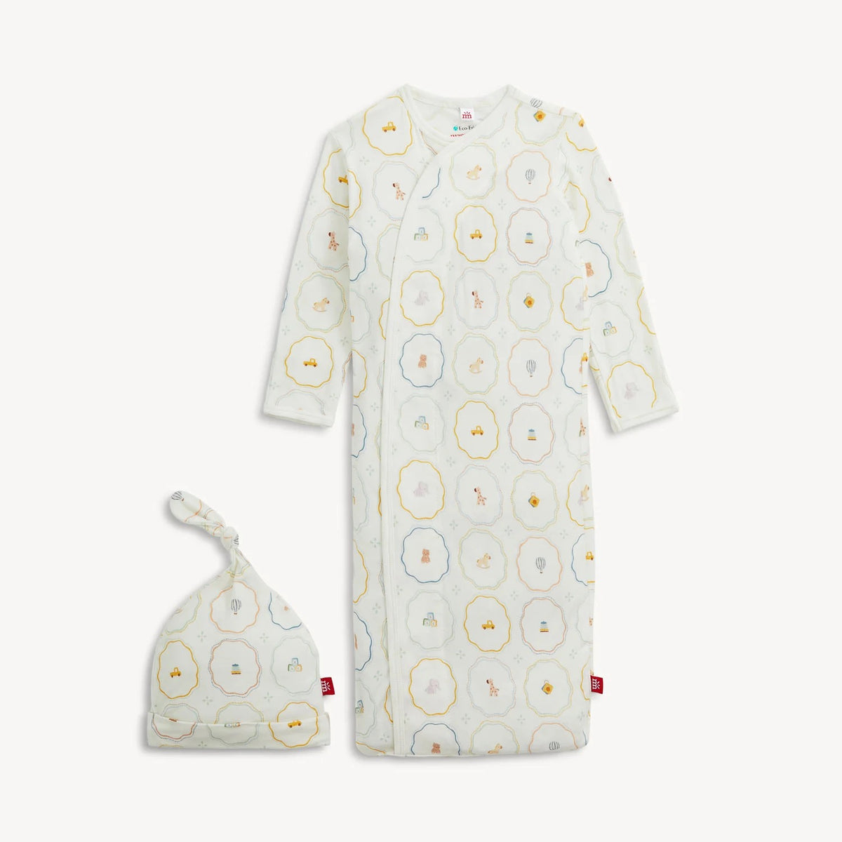 Nursery Magic Modal Magnetic Gown + Hat Set