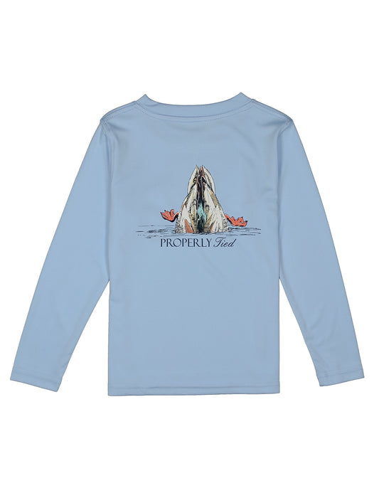 Diving Mallard Long Sleeve Performance Tee