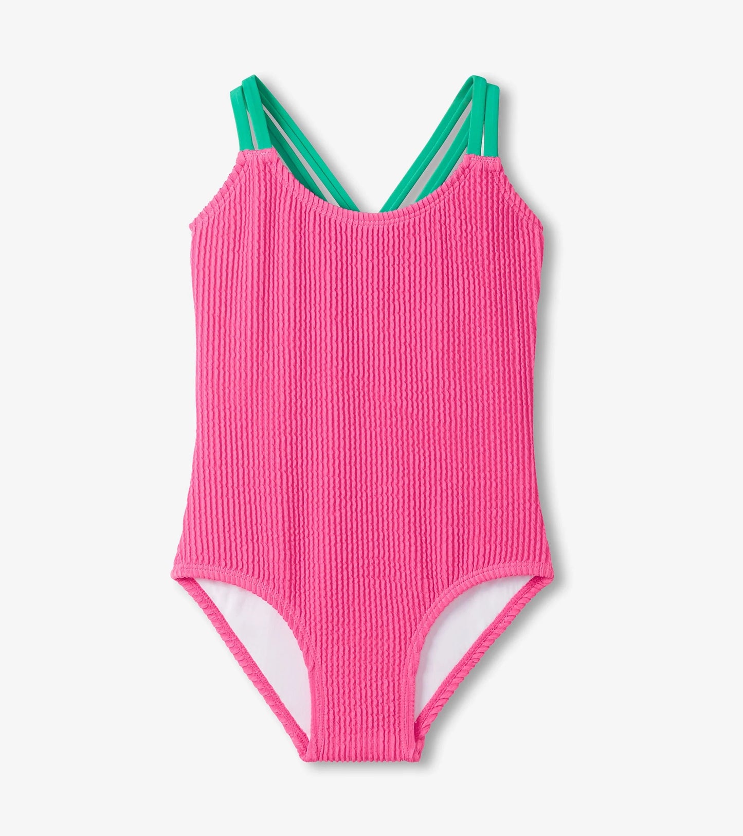 Azalea Pink Cross Strap One Piece
