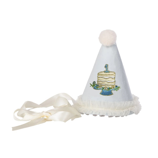 Birthday Cake Party Hat - Blue