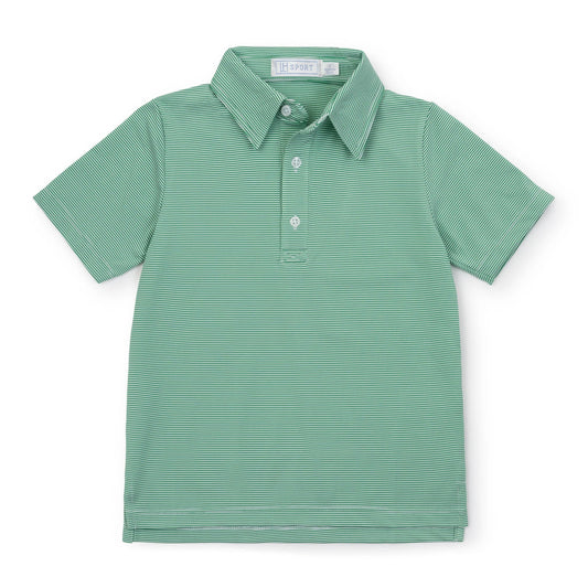 Will Performance Polo - Green Stripes