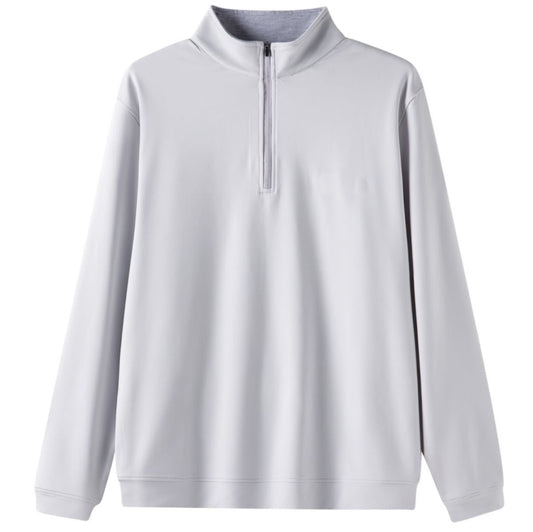 Light Gray 1/4 Zip Pullover