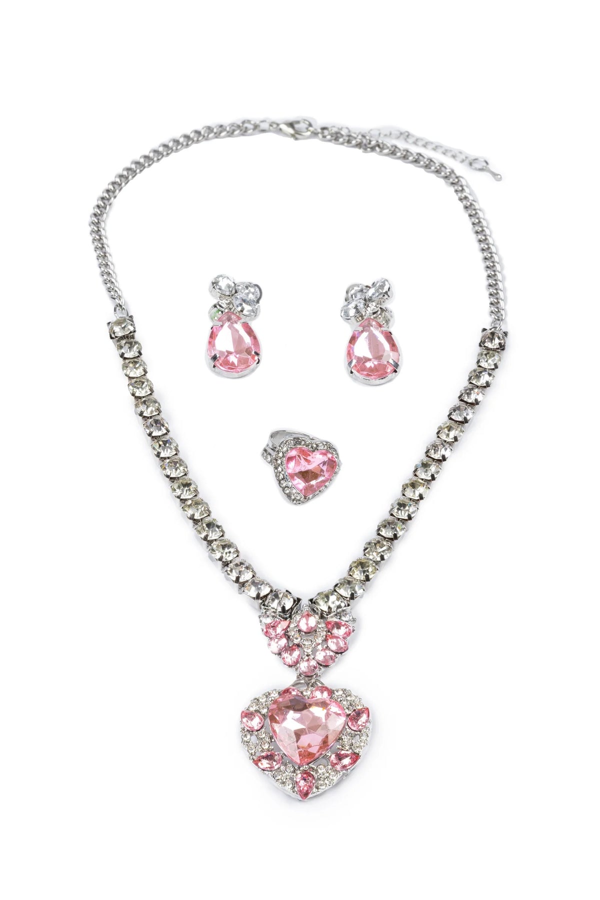 The Marilyn, Pink/Silver, 4pc Set
