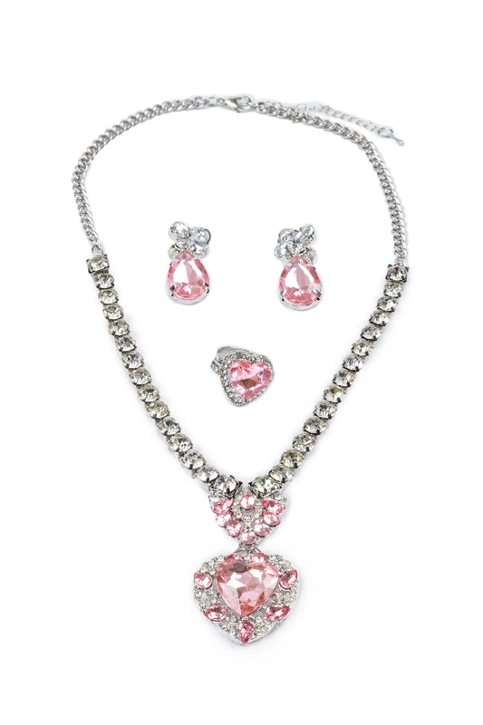 The Marilyn, Pink/Silver, 4pc Set