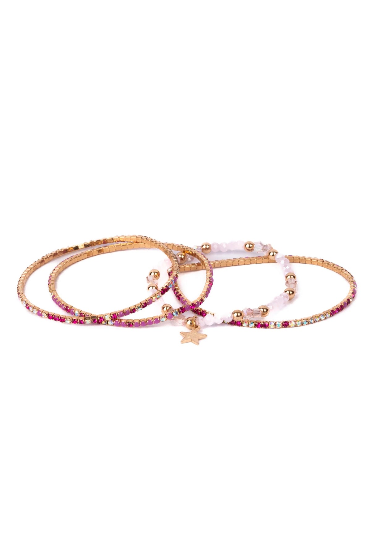 Boutique Glam Girl Bracelet Set, 4pcs