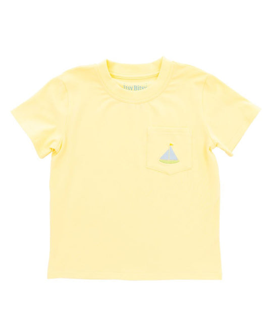 Pocket Tee - Sailboat