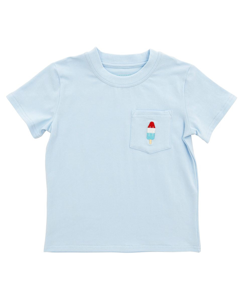 Pocket Tee - Blue Bomb Pop