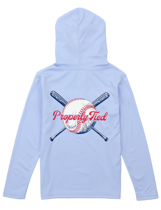 Shade Performance Hoodie - Play Ball Light Blue