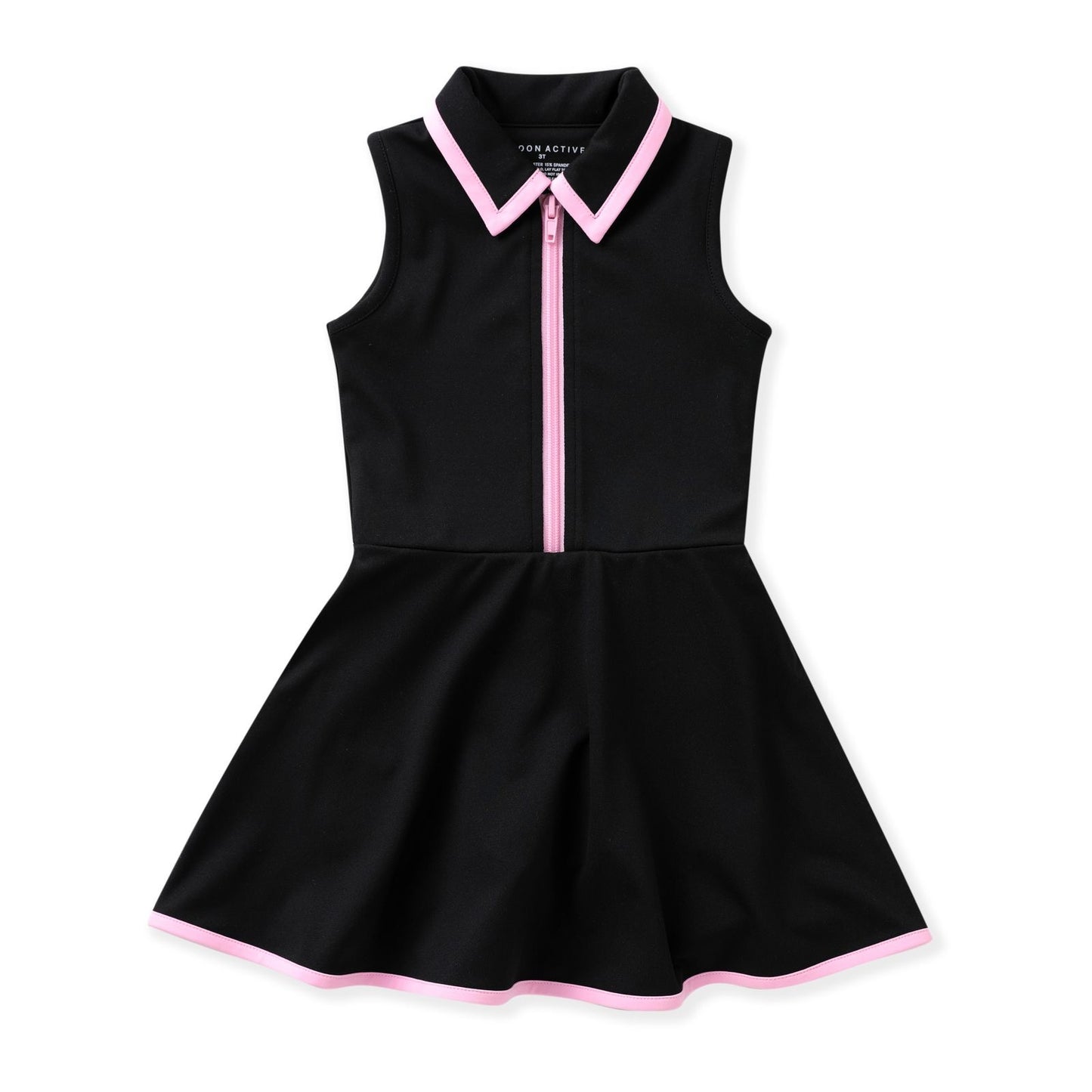Courtside Black/Pink Tennis Dress