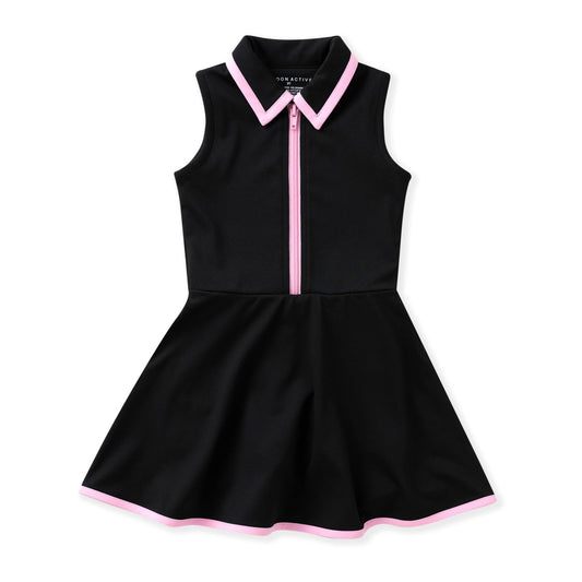 Courtside Black/Pink Tennis Dress