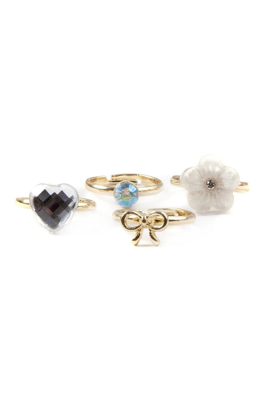 Boutique Sassy Ring Set, 4pcs