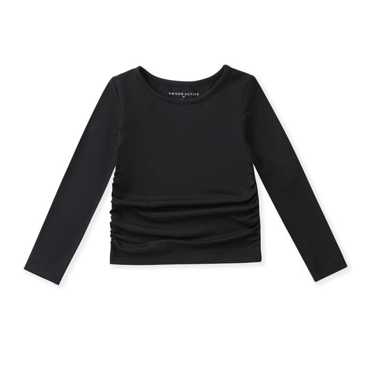 Black Ruched Top