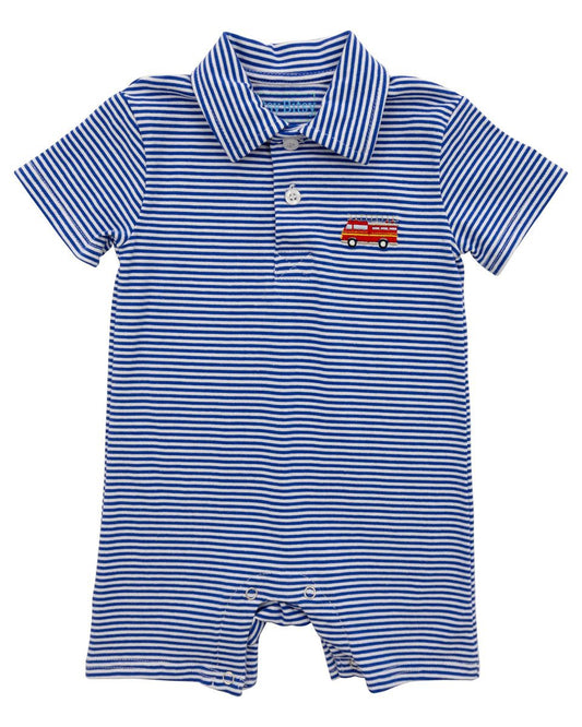 Firetruck Polo Romper
