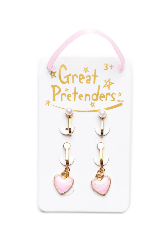 Boutique Cute & Classy Clip on Earrings, 2 Sets