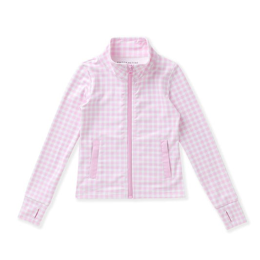 Pink Gingham Active Jacket