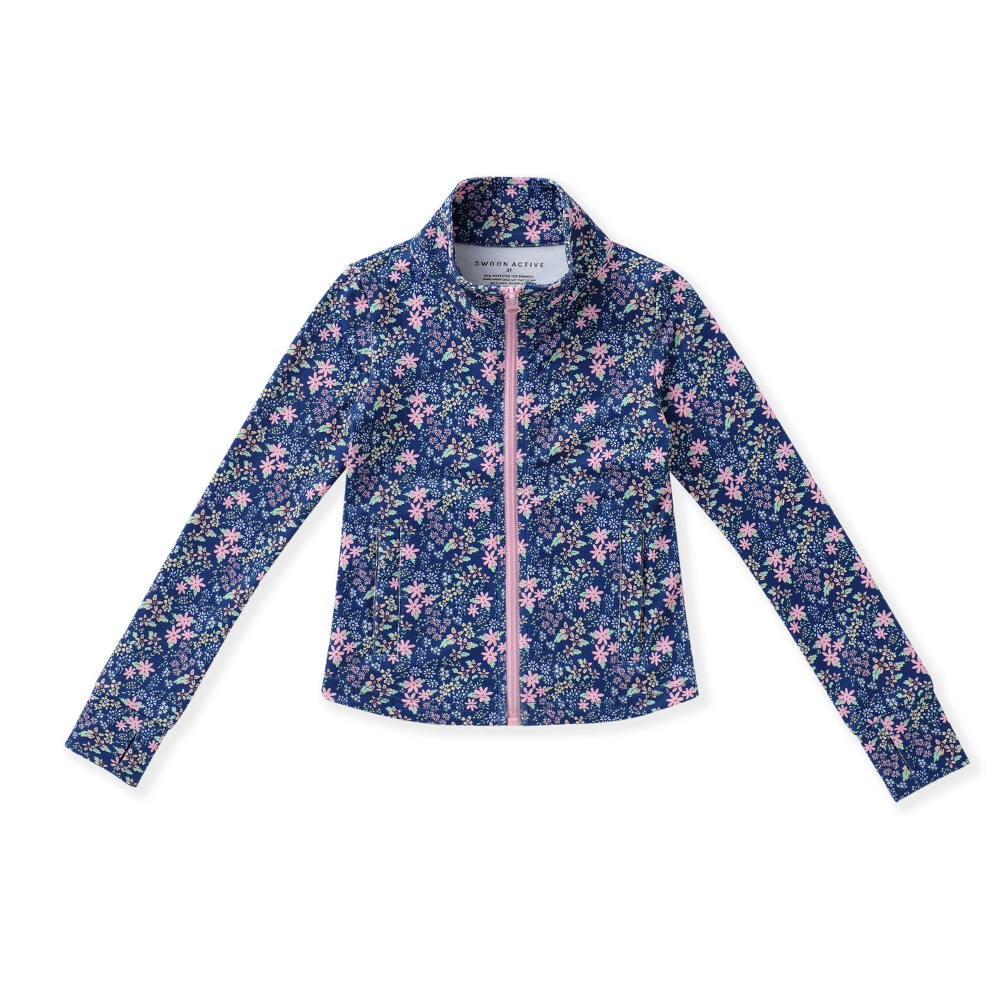 Navy Ditsy Floral Active Jacket