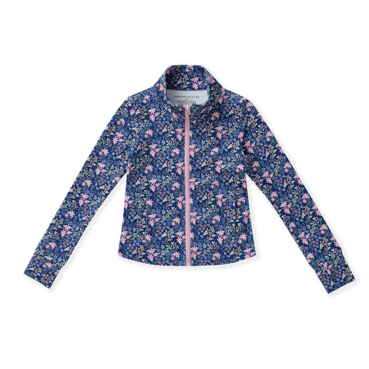 Navy Ditsy Floral Active Jacket