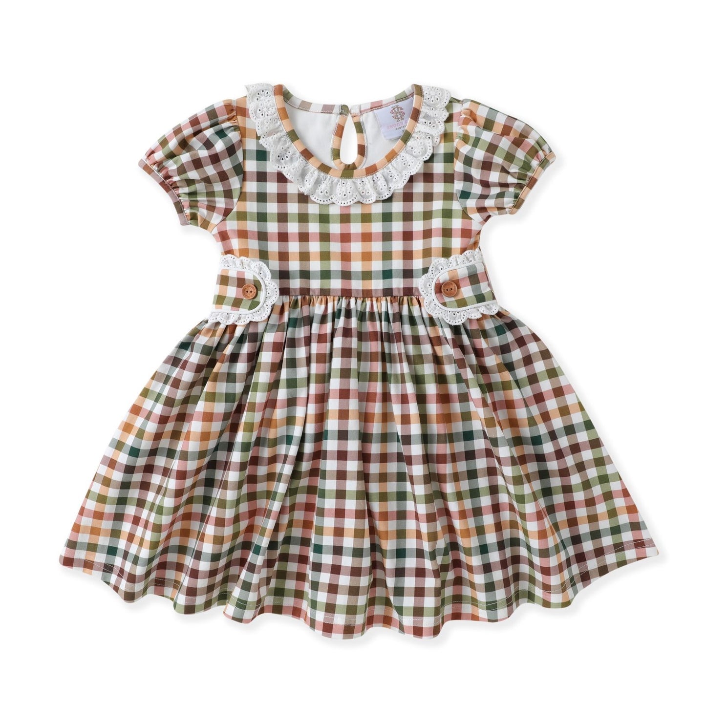 Fall Plaid Tab Dress